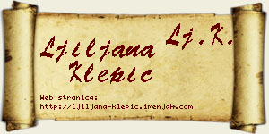 Ljiljana Klepić vizit kartica